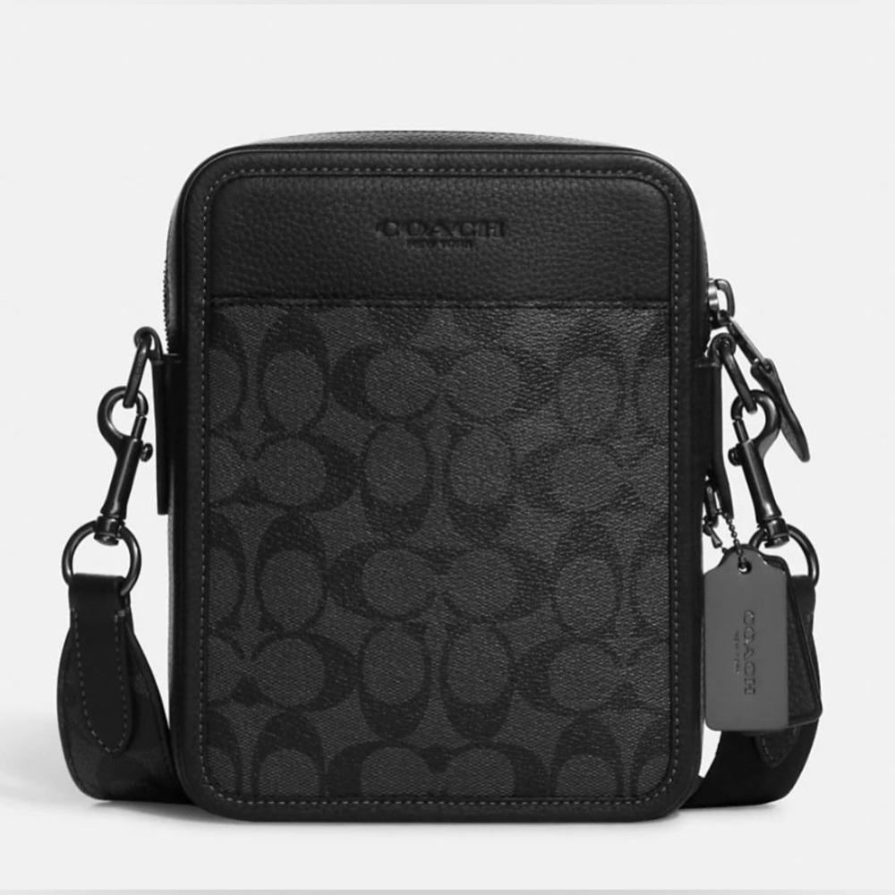 canvas Coach sullivan crossbody bag